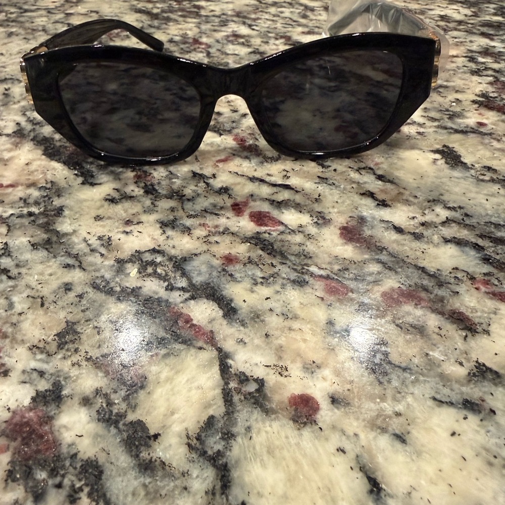 Balenciaga Black Cat-Eye Sunglasses